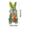 thumbnail image 3 of Colorful Rabbits Resin Lamp Decorative Night Light Home Bedroom Courtyard Decorative Light USB Version, 3 of 7