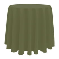 Ultimate Textile (10 Pack) 90-Inch Round Polyester Linen Tablecloth - for Wedding, Restaurant or Banquet use, Olive Green