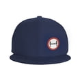 thumbnail image 3 of DouZhe Flat Brim Cap Snapback Hat, Two Meters Warning Warning Precare Imprime Casquette de Baseball Adulte Bleu Réglable, 3 of 6