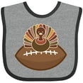 thumbnail image 3 of Inktastic Thanksgiving Football Turkey Boys Baby Bib, 3 of 4