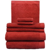 Corinthian 6 Piece Towel Set, Persimmon