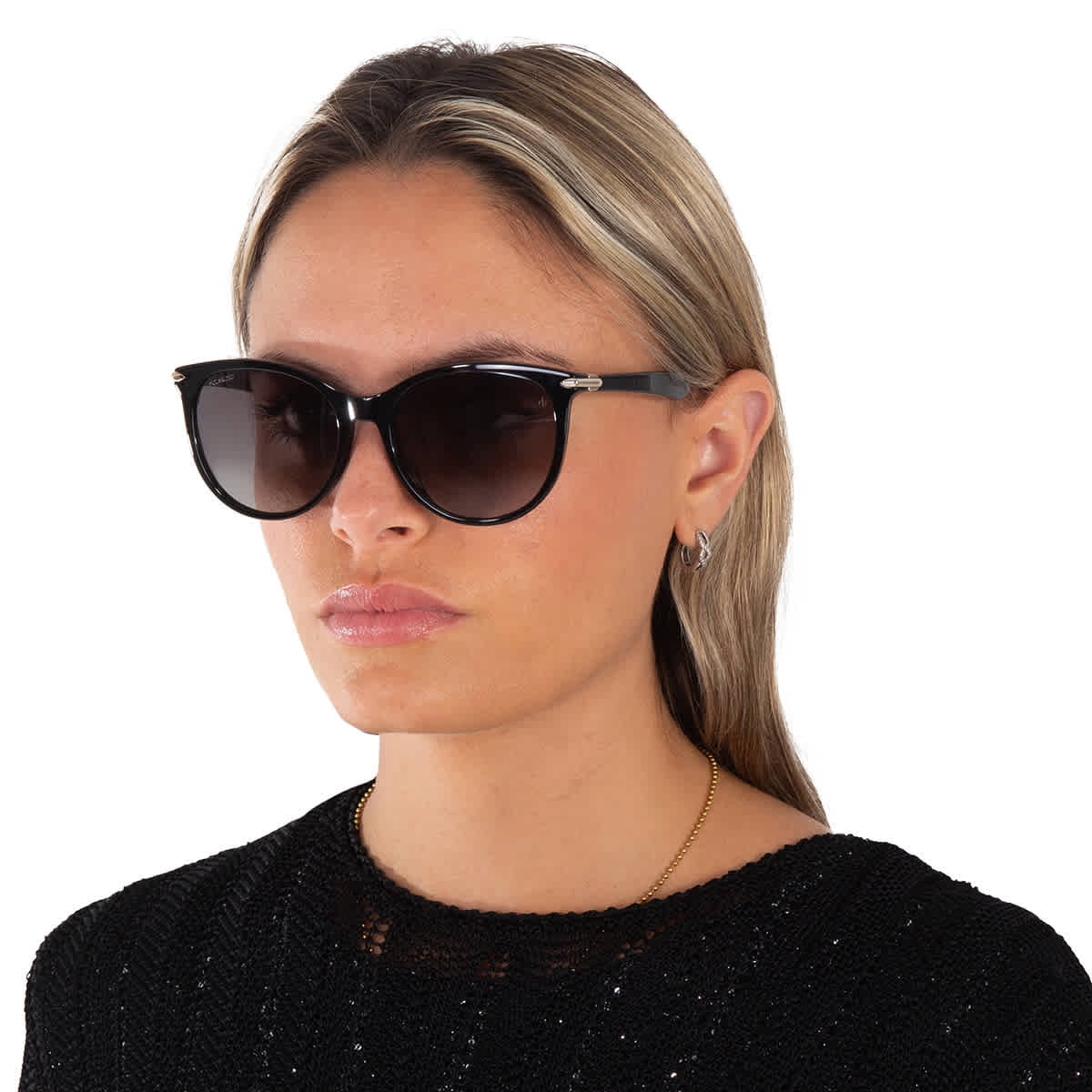 Rag & Bone Women\'s 55-18-140 Black Sunglasses RNB1060-S-807-55 Rag & Bone RNB1063/S 08079O 53mm Square Sunglasses Women main image 3