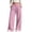 Pink, variant on Tqcoqu Women's High Waist Wide Leg Sweatpants,Ruffle Drawstring Solid Casual Long Pants with Pockets