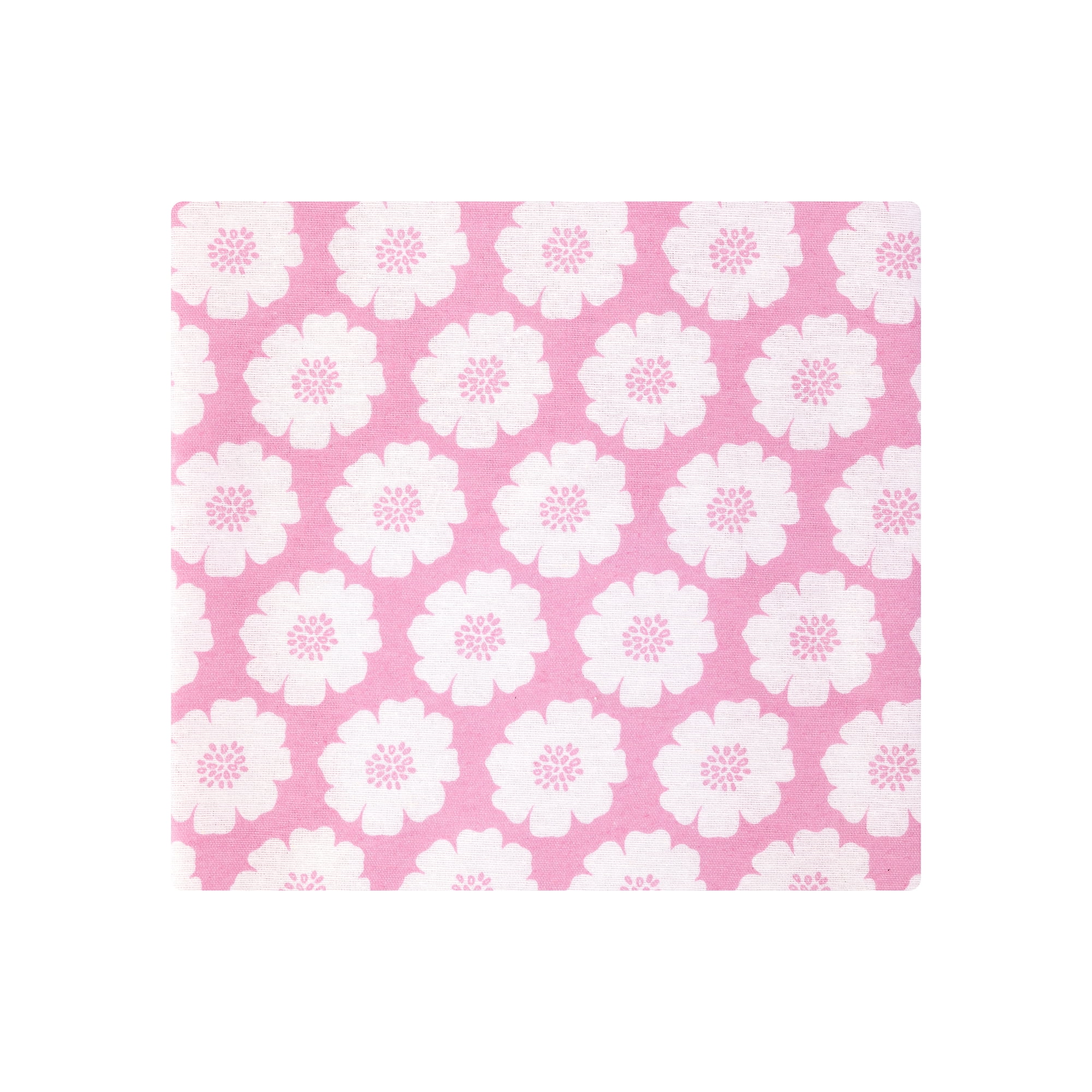 Hudson Baby Unisex Baby Cotton Poly Flannel Receiving Blankets Bundle, Pink Daisies, One Size