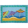 thumbnail image 2 of Coastal Tropical Tiki Beach Umbrellas Area 33 x 21 Inches Accent Rug, 2 of 2