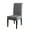 Gray, variant on PU Leather Chair Covers Waterproof Stretch Chair Cover For Dining Room Kitchen Elastic Solid Colour Seat Protector