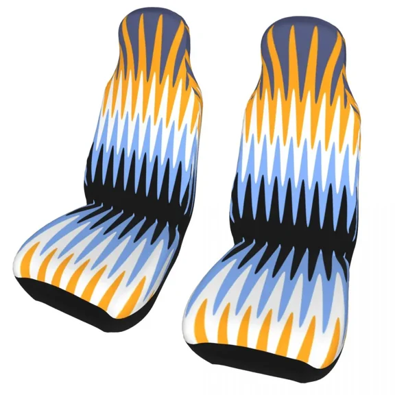 PCS 2 Protector Cover Seat Auto Zigzag Modern SUV Trucks Cars for Fit Covers Seat Car Universal Zag Zig Bohemian uflage