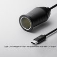 thumbnail image 3 of 65W USB C Male to 12V Car Cigarette Lighter Socket Female Power Converter Voltages Converter Chargers for DVR GPS, 3 of 9