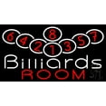 thumbnail image 1 of Billiards Room 1 LED Neon Sign 20 x 37 - inches, Black Square Cut Acrylic Backing, with Dimmer - Bright and Premium built indoor LED Neon Sign for wall décor, arcarde, and storefront., 1 of 7