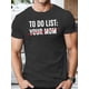 thumbnail image 1 of Camiseta elegante de manga corta con cuello redondo y estampado de letras "TO DO LIST" para hombre. Tejido 100 % algodón transpirable, ligeramente elástico, corte regular, ropa informal de fin de sema, 1 of 6
