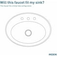 thumbnail image 5 of Moen Dartmoor Brushed Nickel Two-Handle High Arc Widespread Bathroom Sink Faucet for 3-Hole Setups with Valve Included, TV6805BN, 5 of 6