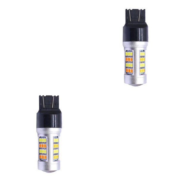 Riwesomey Auto Turn Signal Light Bulb Portable Modified Dual Part Universal Taillight Warning Color T20 42 Lamp Replacement Beads 1 PC 2piezas