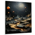 thumbnail image 2 of Designart "Galactic Wonder Unusual Celestial Body" Asteroids Metal Art Living Room, 2 of 5