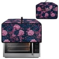 thumbnail image 2 of Renewold Small Appliance Cover for Toaster Oven, Keep Kitchen Appliance Free From Dust And Fingerprint, Smart Oven Air Fryer Cover Kitchen Decor, 22.5 x 18.5 x 13 Inches, Peony Dark Blue Pink, 2 of 7