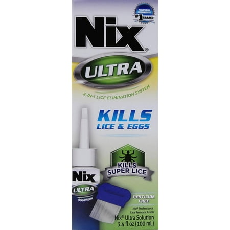 Nix Ultra 2-in-1 Lice Elimination System (Best Pubic Lice Treatment)
