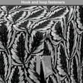 thumbnail image 4 of Leaves Dog Crate Cover, Striped and Surreal Monochrome Leafy Pattern Exotic Plants Modern, Easy to Use Pet Kennel Cover Small Dogs Puppies Kittens, 7 Sizes, Charcoal Grey and White, by Ambesonne, 4 of 6