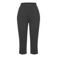 thumbnail image 6 of Leggings For Women High Waisted Cutout Yoga Capris Lightweight Cozy Cropped Solid Soft Pajams Womens Pants, 6 of 6