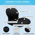 thumbnail image 4 of Cojin para Coxis y Ciatica Lumbar,Cojines para Silla Memory Foam,Asiento Ergon&oacute;mico,Soporte y coj&iacute;n Lumbar,Desmontable y lavable,Alivio para Cojin para Coxis y Ciatica Lumbar,par, 4 of 7