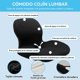 thumbnail image 4 of Cojin para Coxis y Ciatica Lumbar,Cojines para Silla Memory Foam,Asiento Ergon&oacute;mico,Soporte y coj&iacute;n Lumbar,Desmontable y lavable,Alivio para Cojin para Coxis y Ciatica Lumbar,par, 4 of 7