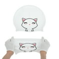 thumbnail image 5 of Unique Bargains 1 Pc Silicone Waterproof Cartoon Swim Cap White ["Cat"], 5 of 5