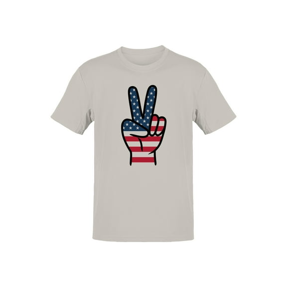 Patriotic Peace Symbol Men's T-shirt