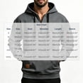thumbnail image 3 of Quarter Zip Hoodie for Men Ghalytn Pullover Sweatshirt - Fleece Top with Sleeve Pocket, 3 of 6