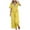 Yellow, variant on Scyoekwg Summer 2 Piece Outfits for Women Cotton Linen Solid Color Trendy Short Sleeve V-Neck Crochet Lace Trim Tops Wide Leg Pants Casual Sweatsuits Sets Loose Outfits (Yellow,XXXL)