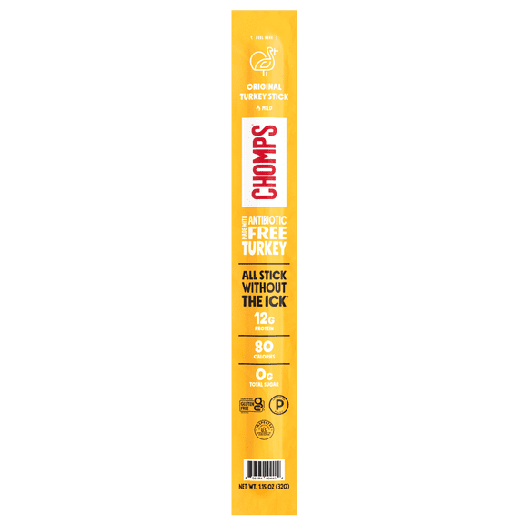 Chomps Original Turkey Jerky Meat Snack Stick (1.15oz Stick)