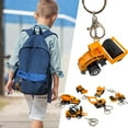 thumbnail image 2 of huanledash Mini Truck Keychain 1:64 Scale Construction Series Forklift Tractor Excavator Roller Alloy Model Decoration with Buckle Engineering Car Model Toy Excavator Key Ring Party Favors, 2 of 7