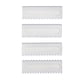 thumbnail image 4 of 4Pcs Cake Smoother Decorating Comb Scraper - 4 Shape Safe Environmental Friendly, 4 of 5