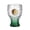 Clear+Green, variant on KGJQ Soccer Trophy Beer Glass, 400ml Capacity Tall Trophy Mug, Clear Glass Mug for Lager Craft Beer, Sports Fan Gift