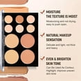 thumbnail image 7 of 10 Colors Concealer Full Coverage Cream Contour Palette with Brush Waterproof Long Lasting Contour Palette Kit Under Eye Color Corrector Pot Concealer Palette for Dark Circles Mature Skin Makeup, 7 of 7