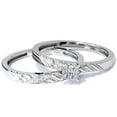 thumbnail image 2 of Pompeii Diamond Engagement Matching Wedding Ring Set 14K White Gold (G/H,I2-I3), 2 of 4