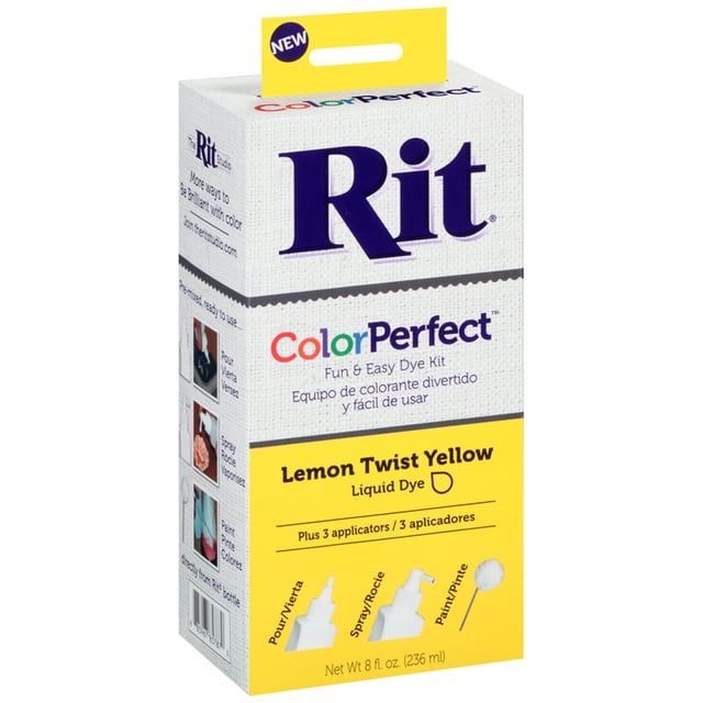 Rit Dye Color Perfect 8oz Amarillo Limón Twist 8 Fl Oz