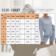 thumbnail image 4 of TEMOFON Womens Pajama Sets Knit Ribbed Long Sleeve Tops and Shorts Matching Lounge Set Loungewear Sweatsuit Casual Sleepwear for Women Loungewear, 4 of 5