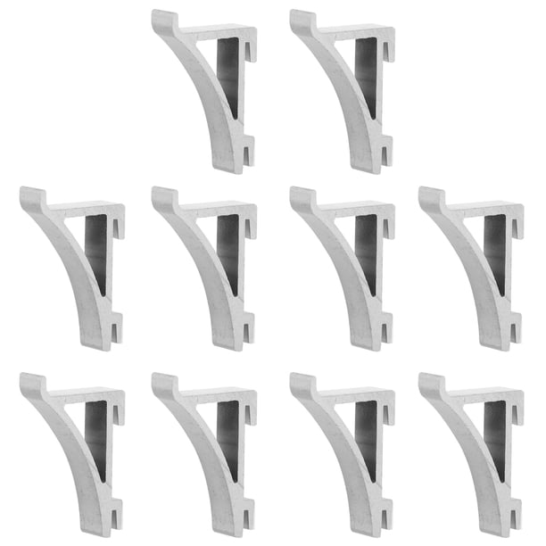 10 piezas de clips para estantes de congelador, ganchos de soporte para refrigerador, soporte para estante de enfriador