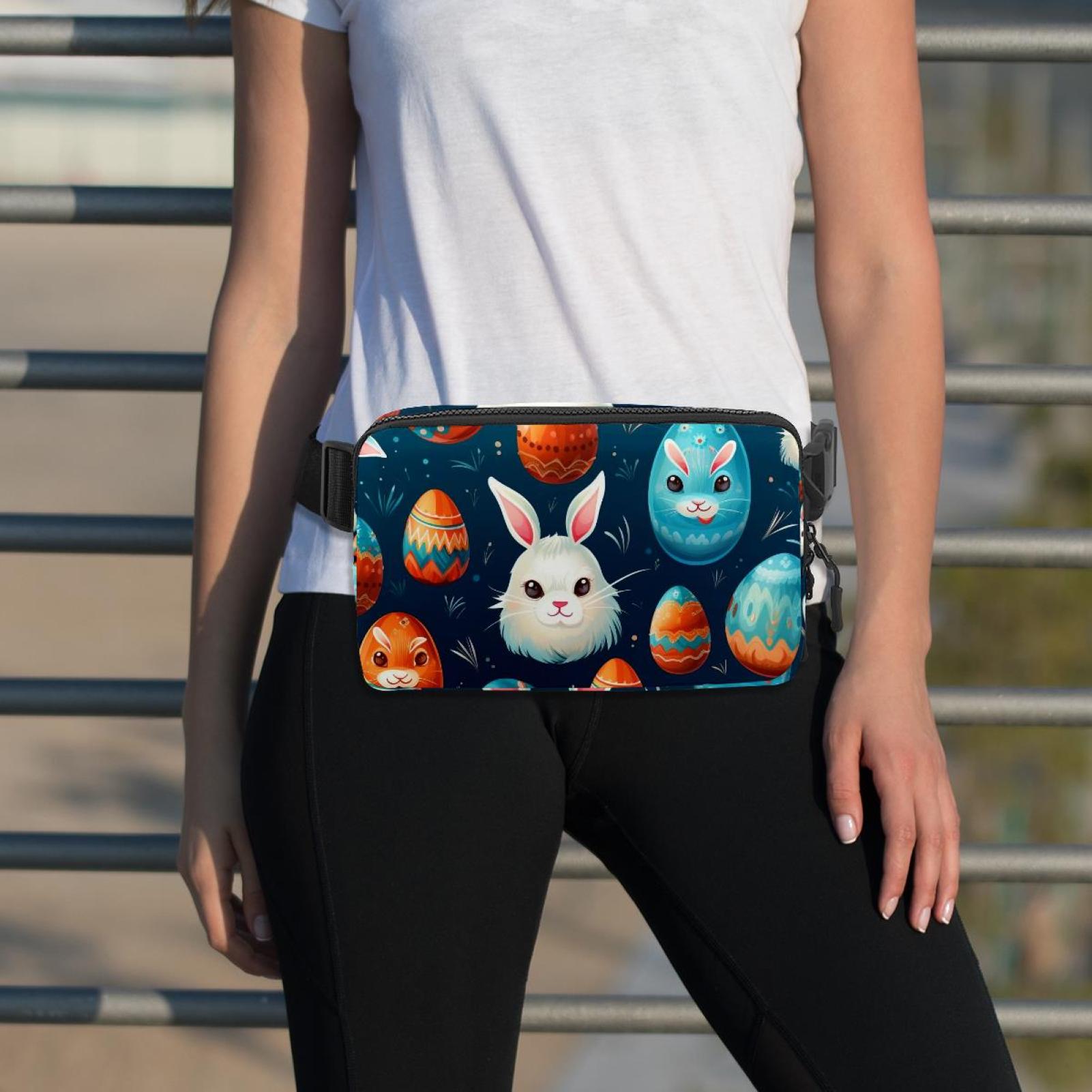Easter Running Belt Waist Packs Fanny Bag: Lightweight, Adjustable, with Extension Strap, Unisex