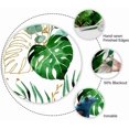 thumbnail image 3 of Summer Tropical Leaves Kitchen Curtains Short and Valance Set Green Palm Leaf Gold Fabric Curtain Drapes Cafe Curtains Valance for Home Decor, 3 of 4