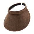 thumbnail image 4 of Sombrero con visera ajustable para playa, tenis, pesca, ciclismo y jogging. Marrón, 4 of 9