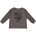 thumbnail image 3 of Inktastic Future Tennis Player Gift Boys or Girls Long Sleeve Toddler T-Shirt, 3 of 5