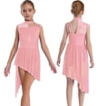 thumbnail image 1 of TSSOE Jupe Tutu Asymétrique pour Filles, Costume de Danse Moderne, Rose 14, 1 of 6