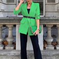 thumbnail image 1 of Vedolay Blazer Jackets Women's Casual Open Front Long Sleeve Work Business Lapel Blazers Jacket,Army Green S, 1 of 5