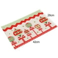 thumbnail image 5 of Visland Christmas Table Placemat Santa Claus/Tree/Reindeer/Balloon Dishwasher Safe Table Decor Heat Insulation Xmas Dining Table Mat for Kitchen - 1PC, 5 of 6