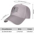 thumbnail image 6 of John 3:16 Christian Gifts Bible Verse Faith Religious Gift Gray Hat Men Women Baseball Cap Dad Hat Baseball Hats Cap, 6 of 9