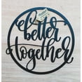 thumbnail image 3 of RealSteel: "Better Together Wall Sign" – Handcrafted Metal Décor for Cherished Relationships and True Love (24"/TS), 3 of 10