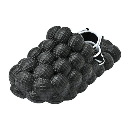 

bubble slipper Sandals Non Slip Funny Lychee Shoes Slides SPA Slippers for Outdoor Black 29-30