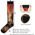 thumbnail image 3 of FREEAMG Beautiful Lighthouse Compression Socks Women Men Knee High Stockings for Sports,Running,Travel 1Pair, 3 of 7