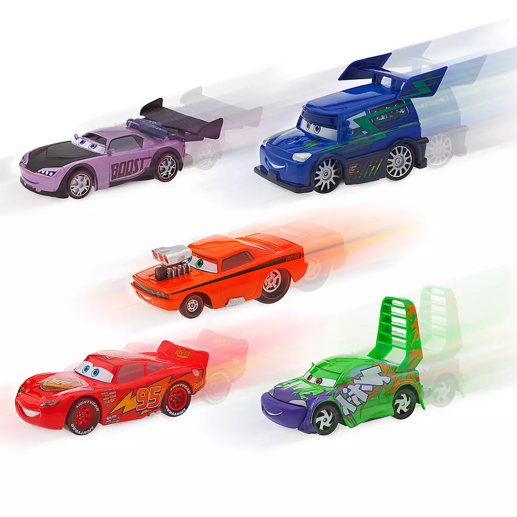 Cars Delinquent Road Hazards And Lightning McQueen Pull 'N' Race Die