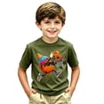thumbnail image 4 of Bainana Boys Basketball T Shirts Graphic Print Short Sleeve Crew Neck Clothes Fashion Kids Everyday Wear Tops Clothes Army Green Size 4-5 Years, 4 of 4