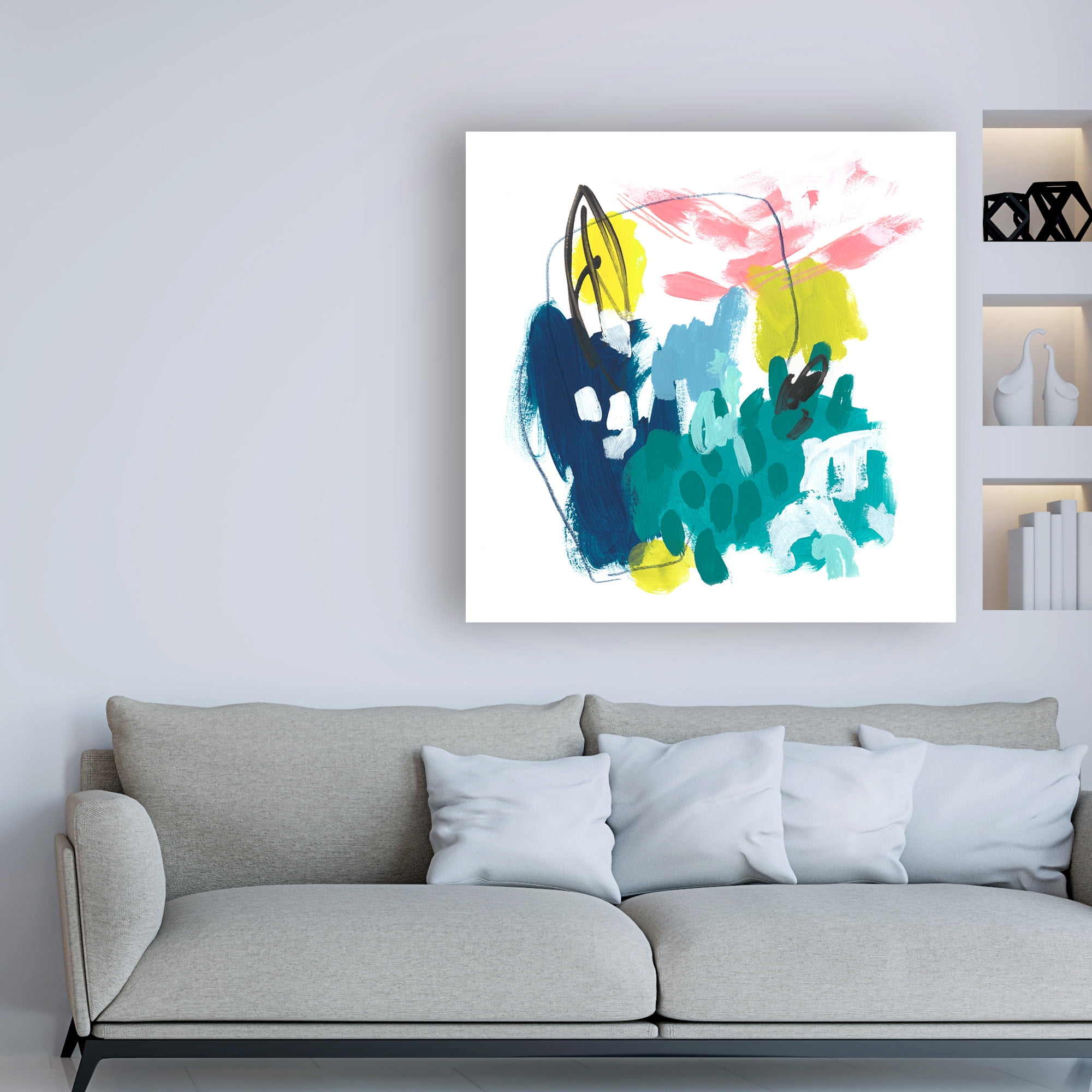Trademark Fine Art 'Chromatic Sketch I' Canvas Art by June Erica Vess